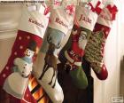 Χριστούγεννα κάλτσες με διακόσμηση